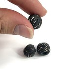 3 Loose Fancy Feather Venetian Trade Beads