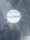 Vintage Remo Roto Tom 16  Black Spoke Weathering Tympani Head With Bolt Lever