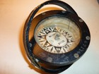 Vtg  Brass E s  Ritchie   Sons Boston Nautical Gimbal Compass 3 1 2  Dia