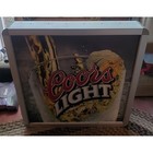 Vintage Large 2001 Light Up Coors Light Beer Sign Advertising With 5 Ft Cord