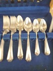 48 Pc Vintage Wm Rogers Mfg Co Aa Silver Plate La France Pattern Silverware 