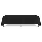 6 Pack Of Polyester Reusable Tablecloths - 52 X 114 - White Or Black
