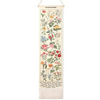 Vintage Floral Vertical Tapestry Wall Hanging Long Narrow Wall Art Fabric 