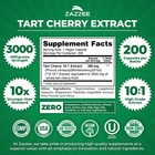 Zazzee Tart Cherry 10 1 Extract  3000 Mg Strength  200 Vegan Capsules  Kosher