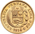 Peru - 1914 1 Republic 1 5 Libra - Ngc Ms65 - Superb Orange Peel Surfaces