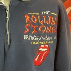 Rolling Stones Bridges To Babylon Tour Mexico 97-98 Navy Zip Sweatshirt  staff 