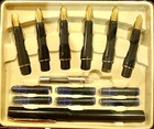 Calligraphy Fountain Pen Set 6 Nibs And 1 Pen 22 Carat Gold Plated Free Shipping