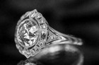 Halo Antique Round Cut 3 10 Ct Cz Vintage Wedding 925 Sterling Silver Ring