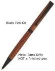 Slimline Gold Gun Metal Rhodium Chrome Slim Line Pen Kit Woodturning Fast Ship
