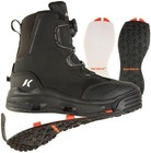 Korkers Devil s Canyon Wading Boot With Felt And Kling-on Outsoles  Black  8