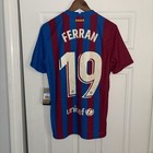 Nike Fc Barcelona 21 22 Home Jersey  19 Ferran Torres Size M Nwts