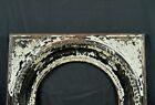 Antique Victorian Black Cast Iron Arched Fireplace Insert Surround