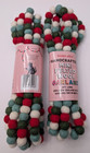 2  X Trader Joe s Handcrafted Mini Felted Wool Christmas Garland - 6 Ft Each