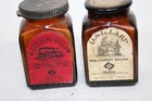 2 Railroad Mills Lorillard Snuff Tobacco Bottle Jar Empty