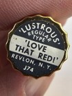 Vtg Revlon Lipstick Gold Metal Tube Refillable Case  love That Red 