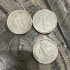 France Silver 2 Francs 1918   5 Francs 1960  1962 Coins Libert     galit  