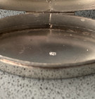 Sterling Silver Beautifull Vintage Elongated  Oval Engraved Pill Box