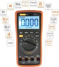 Autoranging Multimeter Test For Temperature Ac dc Voltage  Current  Resistance 