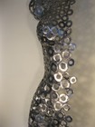 Abstract Metal Wall Art Modern Sculpture Nude  Female Torso Artist Holly Lentz 