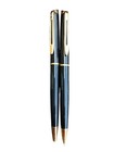 Waterman Black   Gold Ballpoint And Mechanical Pencil Set With Case