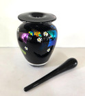 Vintage Artisan Made Hand Blown Studio Art Glass Perfume Bottle Signed