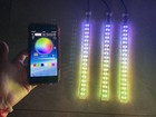 3pcs 4ft Chasing Color Double Row Illuminated Strips Magical Light Slingshot Led