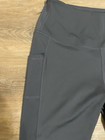 Leg End Womens Black Leggings Athletic Yoga Stretch Twist Front Pants Size Xl