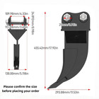 Ripper Attachment Hooks Ripper Teeth For Mini Excavator Digger 0 8t To 1 5t New