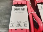 4 Pk Cyber Power 6-outlet Surge Protector Pink 500 Joules 2ft B602rc1hpk