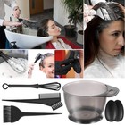 6pcs Professional Hair Coloring Kit Salon Dye Brush Comb Mixing Bowl Tint Set
