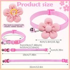 36pcs Cute Pet Flower Collar   Hair Bows Set  Soft Polyester Accessories For