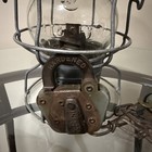 A w Santa Fe At sfry Lantern With Clear Cast Globe  Plus Keline Lock   Key 