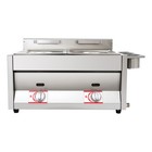 Countertop Gas Deep Fryer Propane Gas Stainless Steel Outdoor Use Round 2 Burner