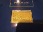 One Usps United We Stand 24kt Gold Layered Silver Ingot   999 Sil  Betsy Ross