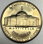 1943 D Jefferson 35  Silver War Nickel Gem Bu Us Coin -4099