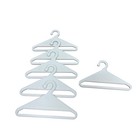 American Girl Doll White Plastic Clothing Hangers Set Of 6 Authentic Accessory