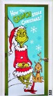 How The Grinch Stole Christmas - Plastic Holiday Door Cover - 30    X 72    - New