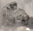 New Clear Cling Stamp  House Mouse Abc Blocks