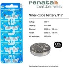 Renata 317 Watch Battery  Twin Pack