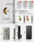 Smart Door Lock Fingerprint Keyless Entry Digital Keypad Deadbolt Bluetooth App