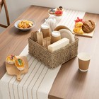 Wicker Silverware Caddy Basket Natural Seagrass 10 5 X 5h For Kitchen