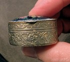 Vintage Micro Mosaic Pill Box Trinket Box Floral Silver Toned 1 50 Inches Lovely