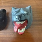 Vintage Boy Scout Cub Scout Plaster Camp Craft Wolf Bear Lionel Wall Plaque Lot