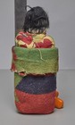 Antique Indian Skookum Trade Doll 1920s -1930s Hand Woven Wool Wrap 