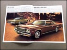 1974 Plymouth Fury Gran Coupe Vintage Original Car Sales Brochure Catalog