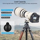 52mm Low Profile Ball Head Tripod Ball Head For Tripod Monopod  Dslr Camcorder