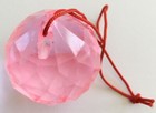 Decorative Chinese Feng Shui Hanging Pink Crystal Ball 1 5  40 Mm Sphere Prism