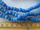 Original Ancient Colonial American Trade Cobalt Blue Glass Bead Necklace 81   