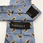 Canali 100  Silk Tie Blue Paisley Italy Classic Designer