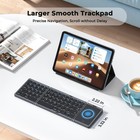 Meetion Foldable Bluetooth Keyboard With Touchpad - Portable   Rechargeable